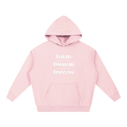 Salah Sunnah Success + Glad Tidings To The Strangers Hoodie (Front+Back Print)