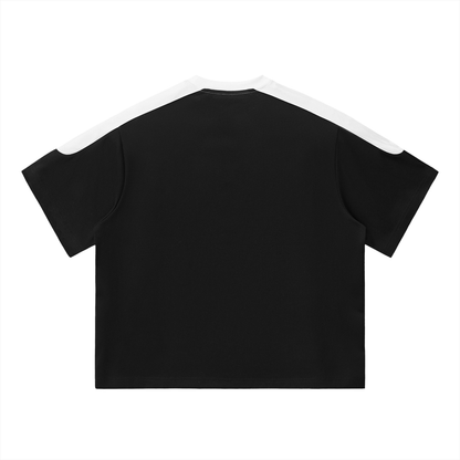 Salah Sunnah Success Two-Tone Oversized Fit T-Shirt - Black