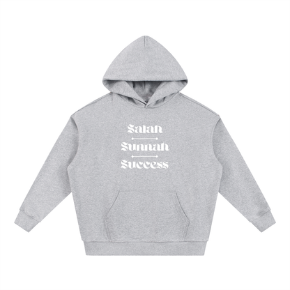 Salah Sunnah Success + Glad Tidings To The Strangers Hoodie (Front+Back Print)