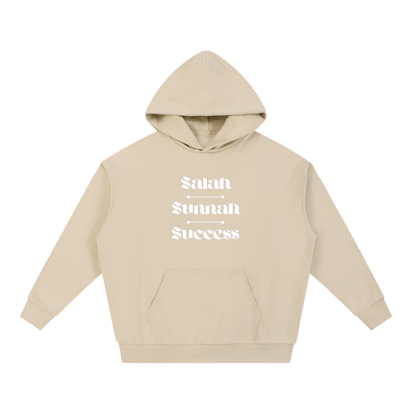 Salah Sunnah Success + Glad Tidings To The Strangers Hoodie (Front+Back Print)