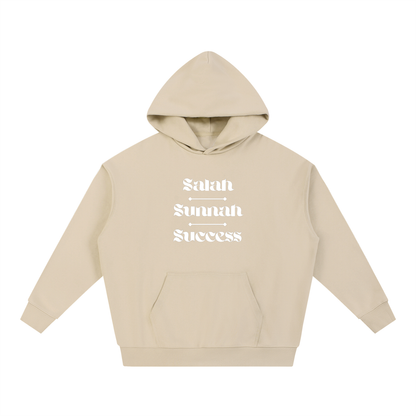 Salah Sunnah Success + Glad Tidings To The Strangers Hoodie (Front+Back Print)