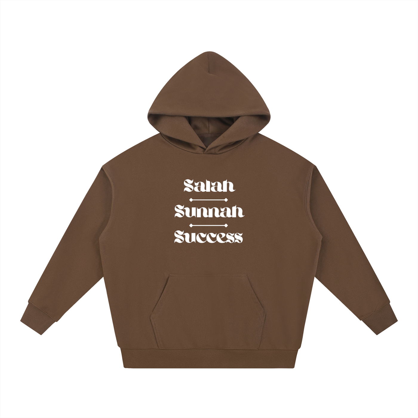 Salah Sunnah Success + Glad Tidings To The Strangers Hoodie (Front+Back Print)