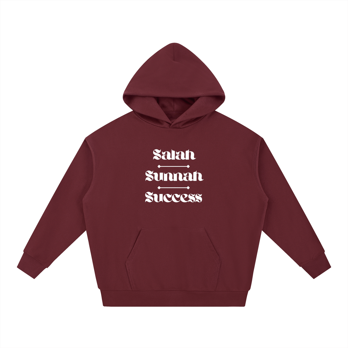 Salah Sunnah Success + Glad Tidings To The Strangers Hoodie (Front+Back Print)