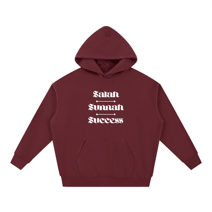 Salah Sunnah Success + Glad Tidings To The Strangers Hoodie (Front+Back Print)