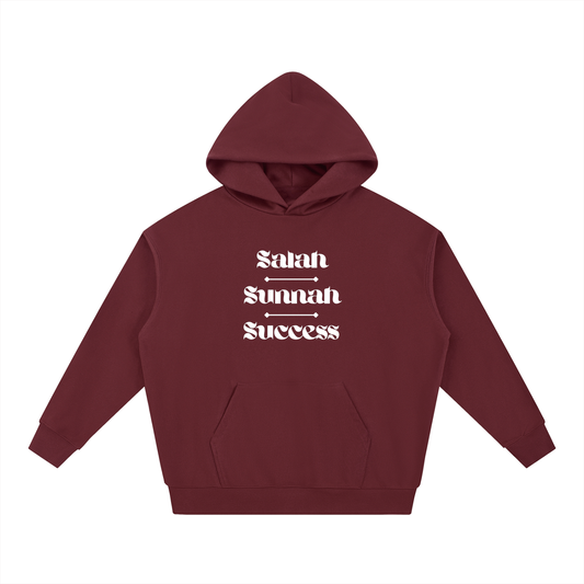 Salah Sunnah Success + Glad Tidings To The Strangers Hoodie (Front+Back Print)