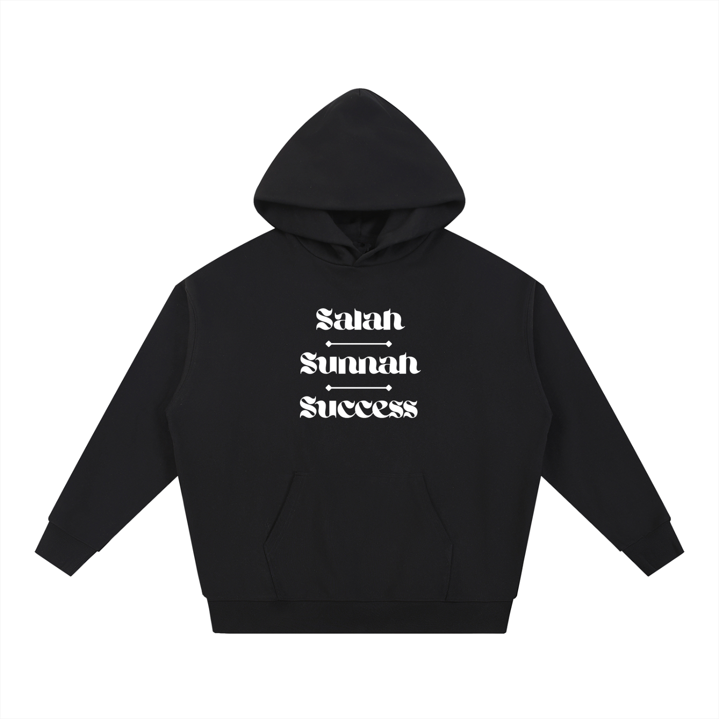 Salah Sunnah Success + Glad Tidings To The Strangers Hoodie (Front+Back Print)