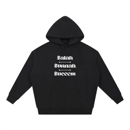 Salah Sunnah Success + Glad Tidings To The Strangers Hoodie (Front+Back Print)