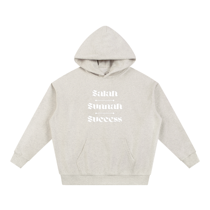 Salah Sunnah Success + Glad Tidings To The Strangers Hoodie (Front+Back Print)