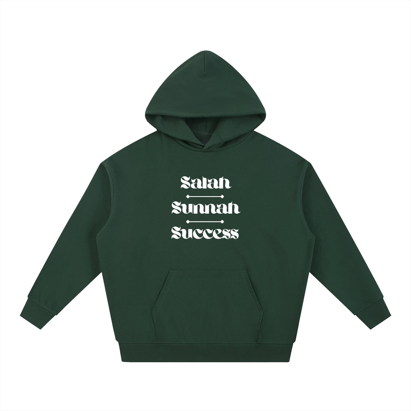 Salah Sunnah Success + Glad Tidings To The Strangers Hoodie (Front+Back Print)
