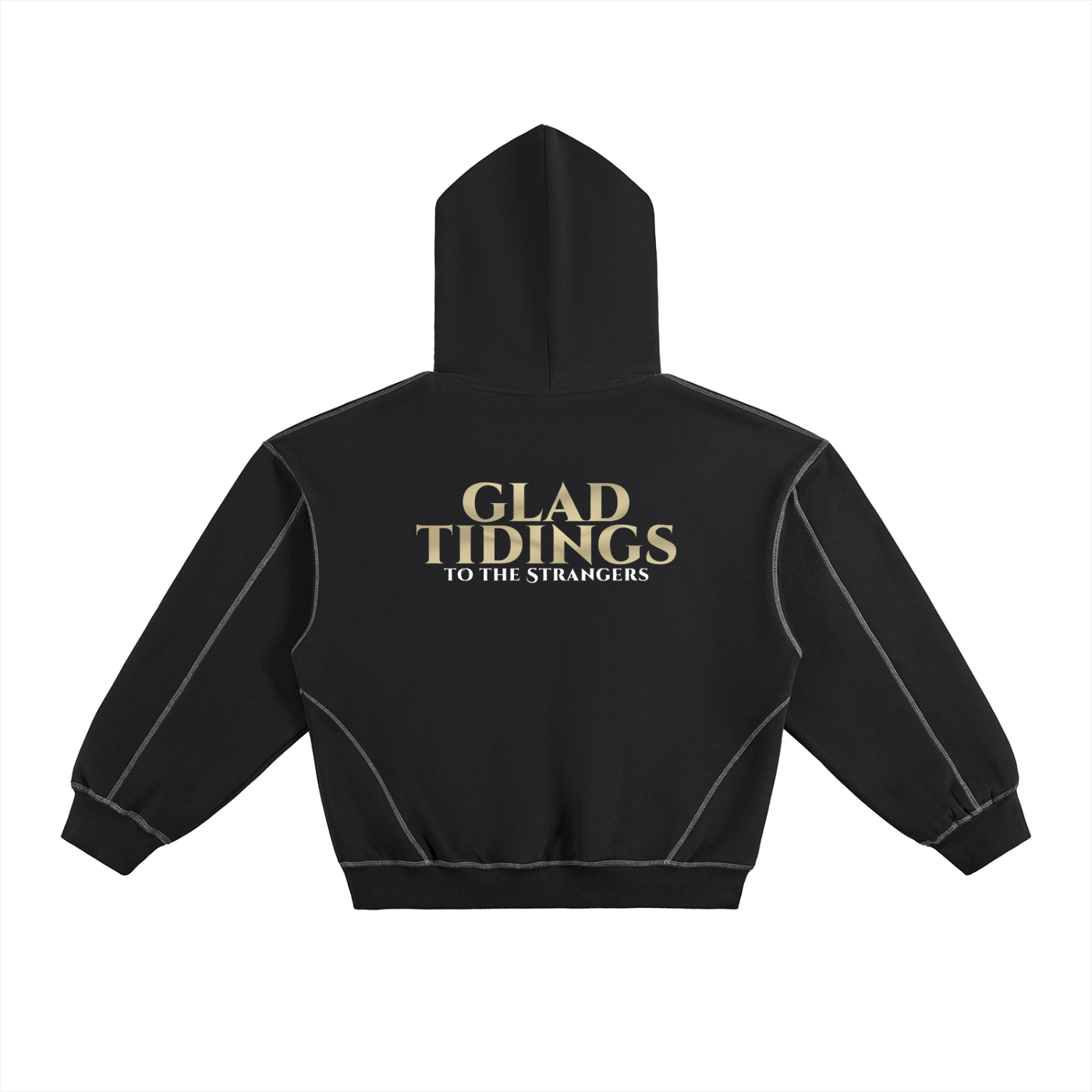 Salah Sunnah Success + Glad Tidings To The Strangers Stitched Hoodie (Front+Back Print)