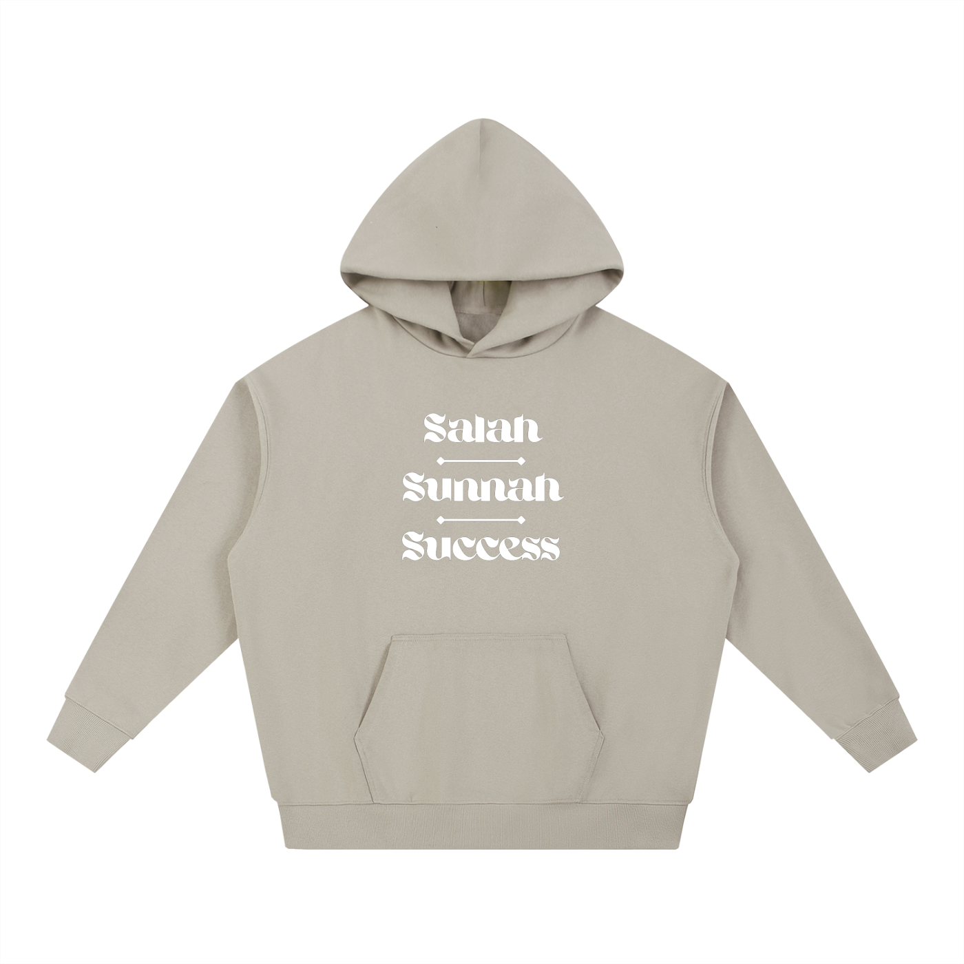 Salah Sunnah Success + Glad Tidings To The Strangers Hoodie (Front+Back Print)