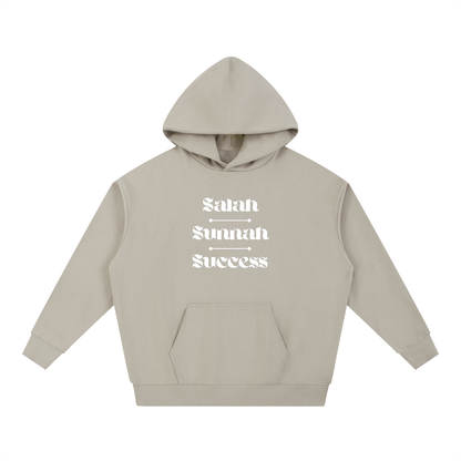 Salah Sunnah Success + Glad Tidings To The Strangers Hoodie (Front+Back Print)