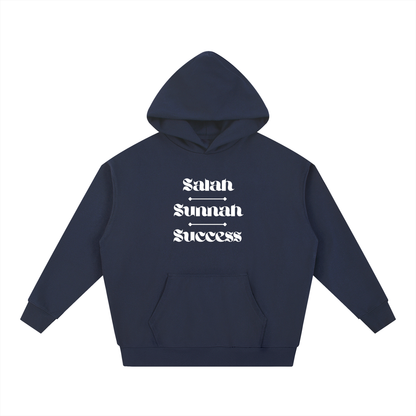 Salah Sunnah Success + Glad Tidings To The Strangers Hoodie (Front+Back Print)