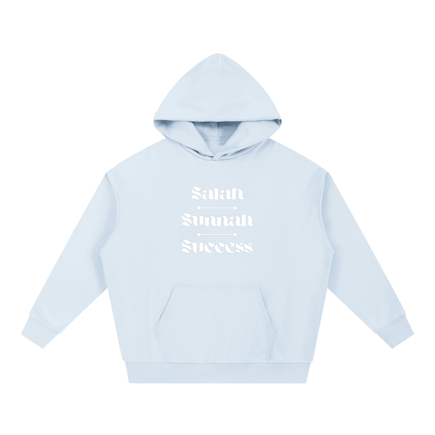 Salah Sunnah Success + Glad Tidings To The Strangers Hoodie (Front+Back Print)